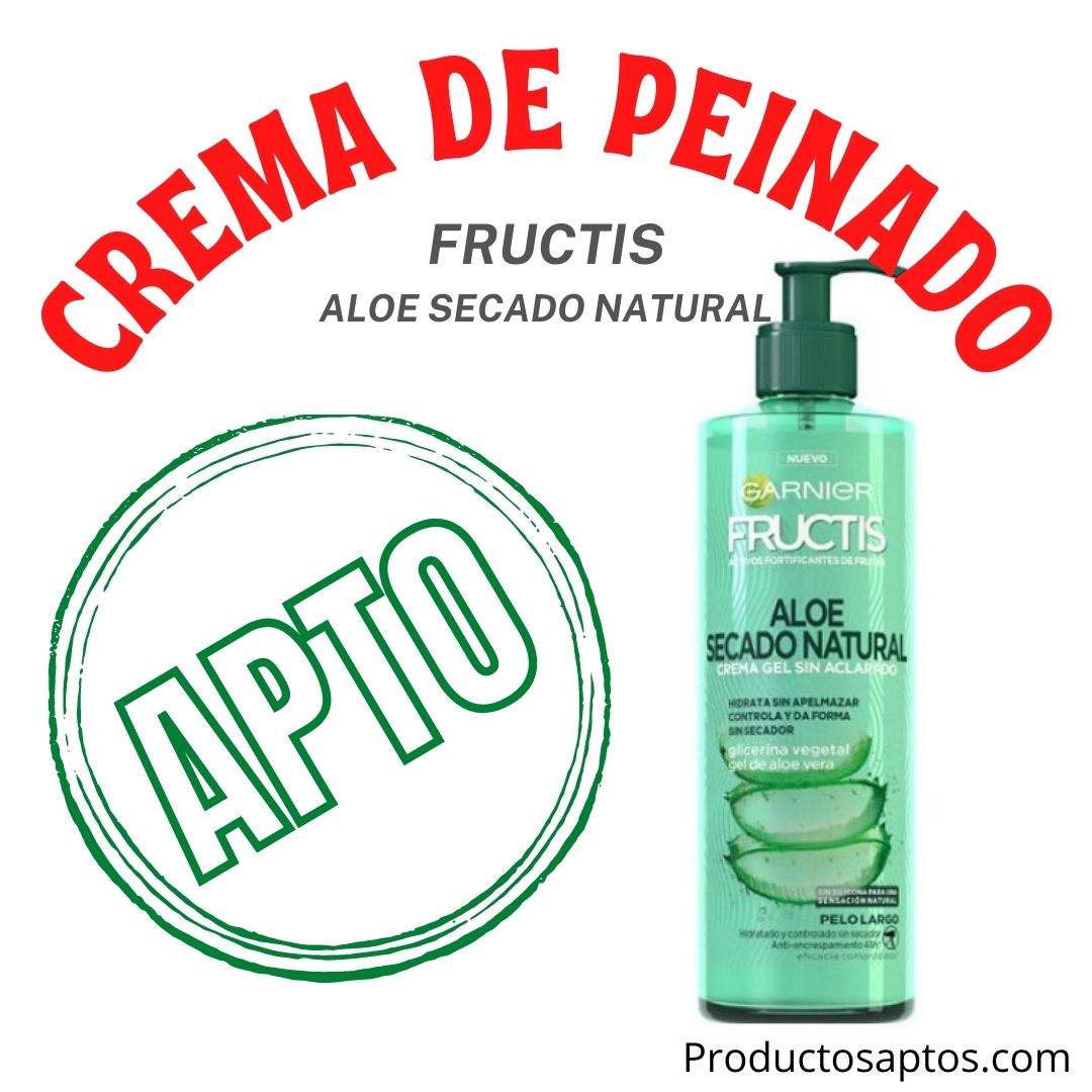 mineral Milagroso cinturón Crema Gel Peinado Aloe Secado Natural - Fructis - ProductosAptos.com