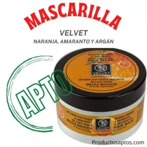 Mascarilla Naranja Velvet