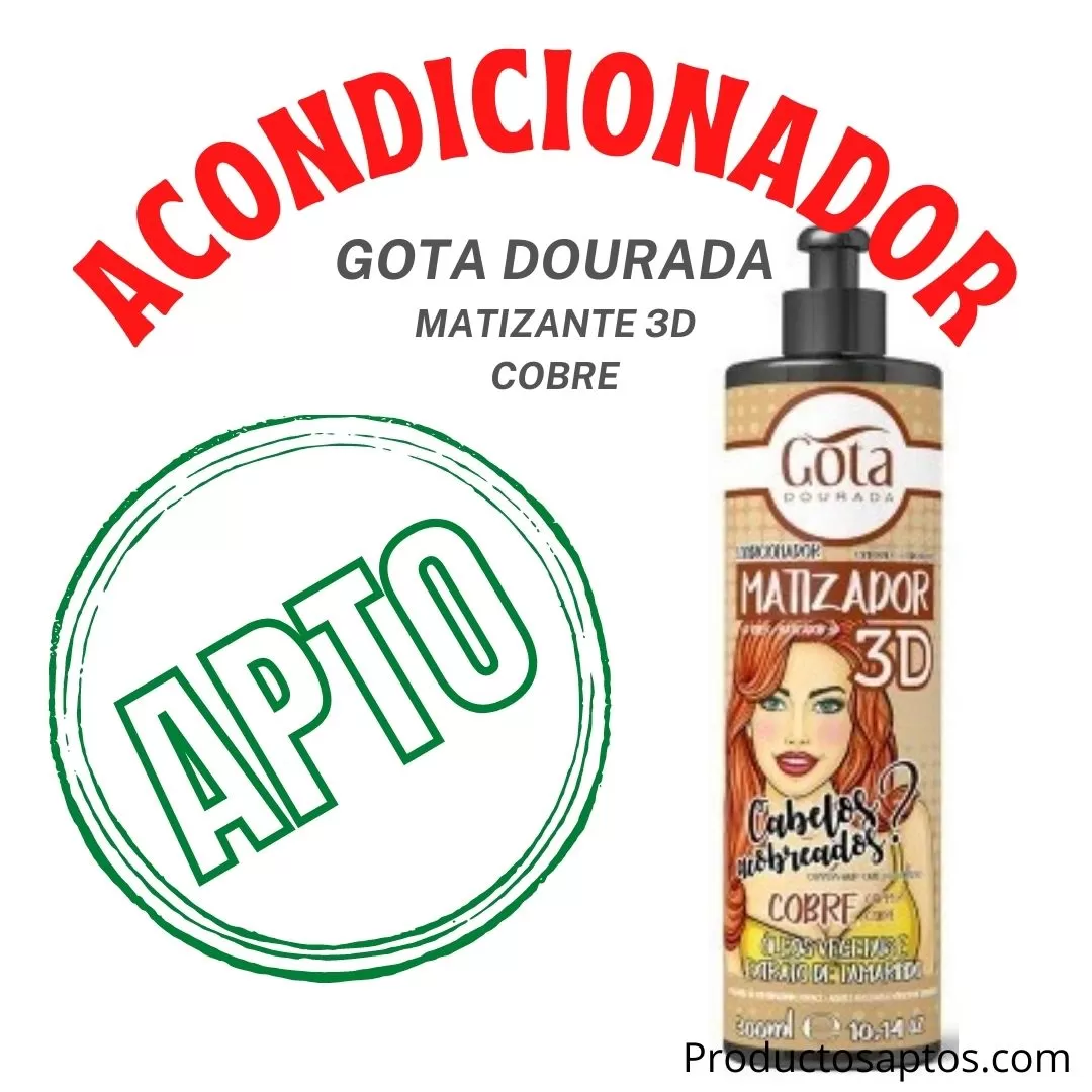 Acondicionador Matizador 3d Cobre Gota Dourada