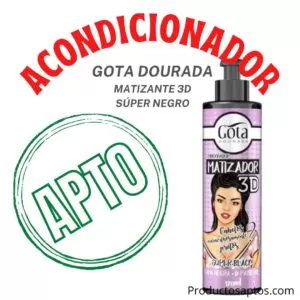Acondicionador Matizador 3d Super Negro Gota Dourada