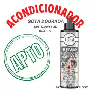 Acondicionador Matizador 3d Grafito Gota Dourada