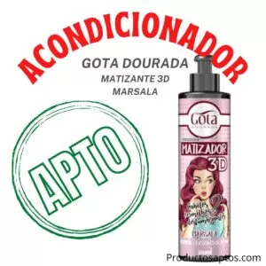 Acondicionador Matizador 3d Marsala Gota Dourada