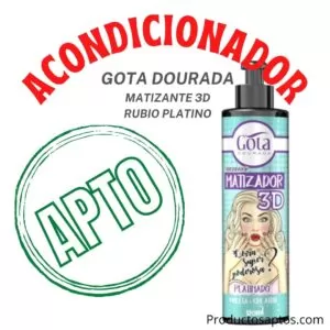 Acondicionador Matizador 3d Platino Gota Dourada