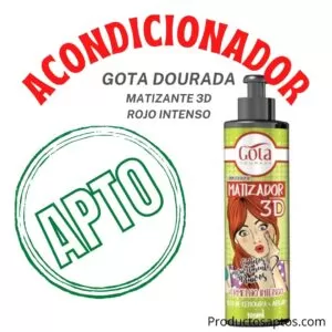 Acondicionador Matizador 3d Rojo Intenso Gota Dourada