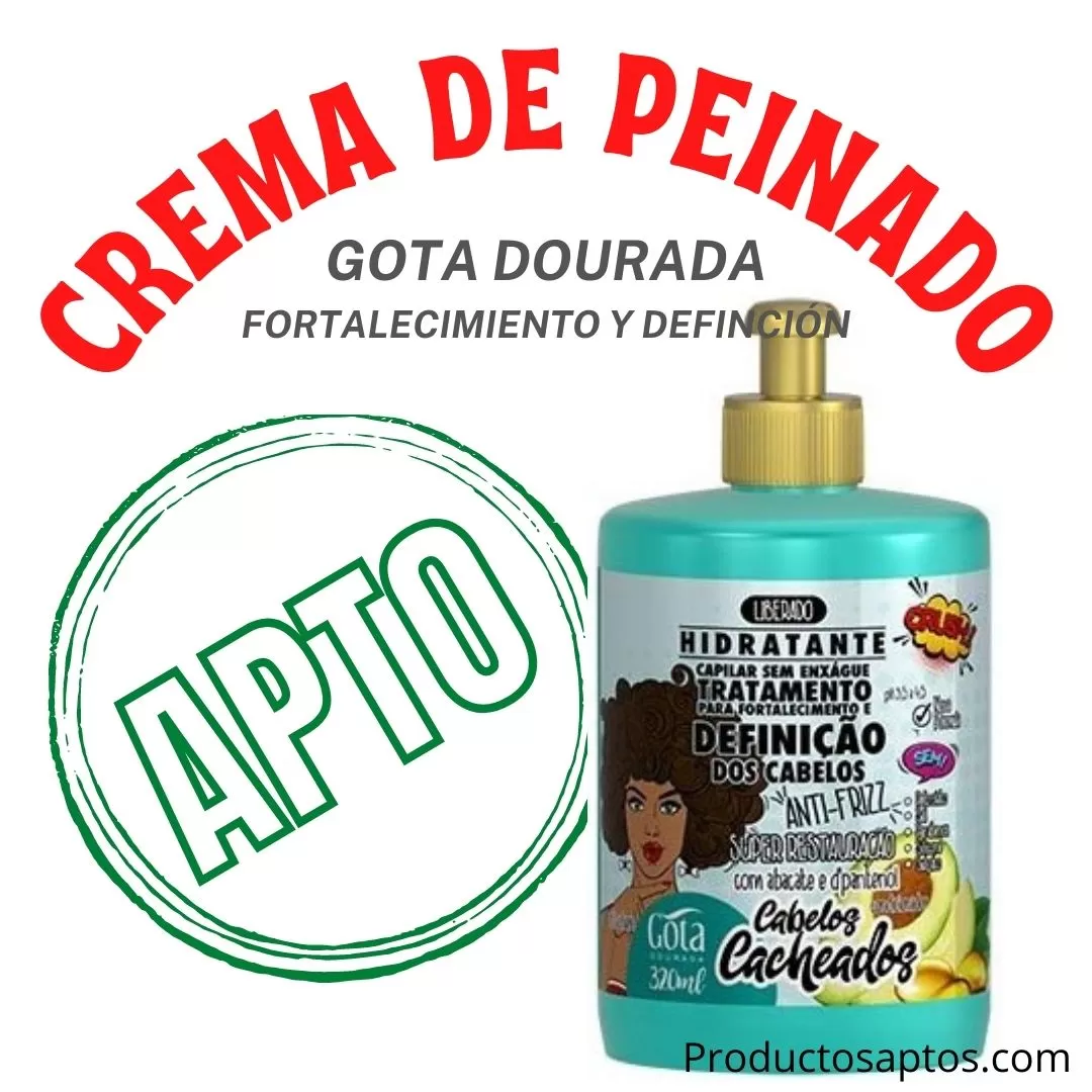 Crema De Peinado Fortalecimiento Gota Dourada