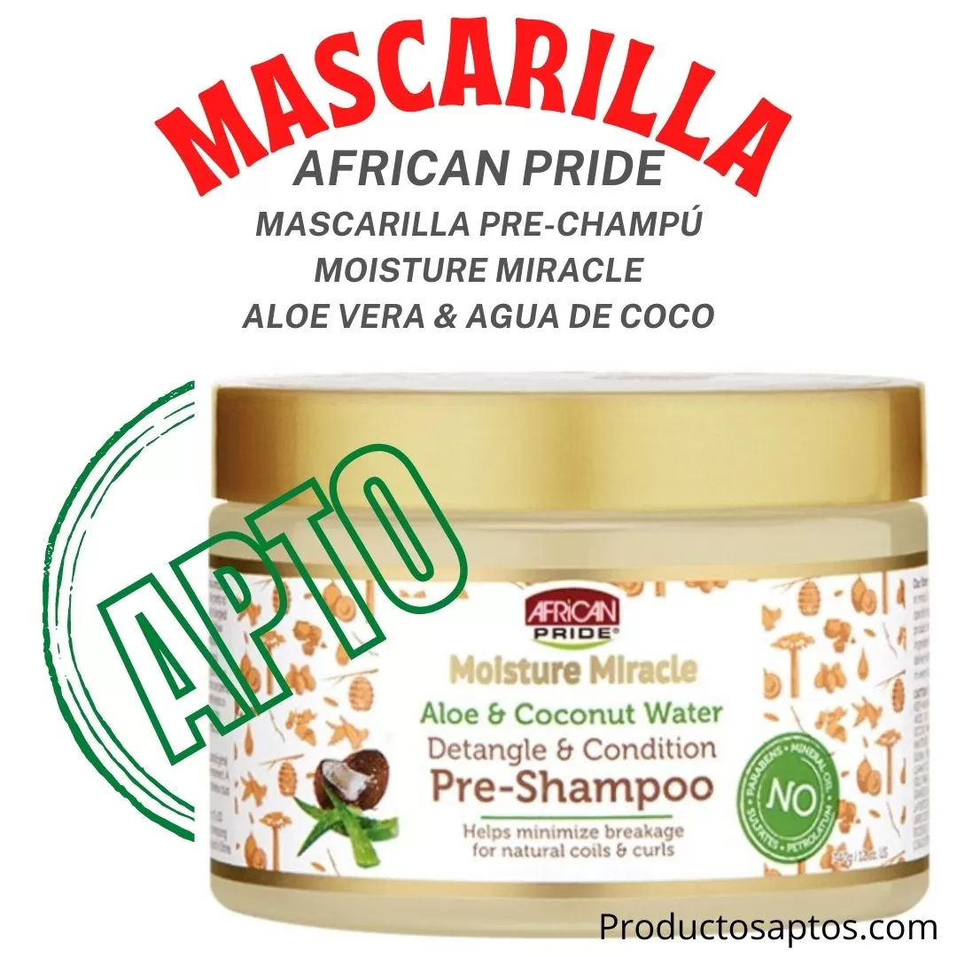 Mascarilla Prechampu Moisture Miracle Aloe Coco African Pride