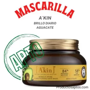 Mascarilla Brillo Diario Aguacate A´kin