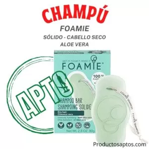 CHAMPU Solido Cabello Seco Con Aloe Vera Foamie