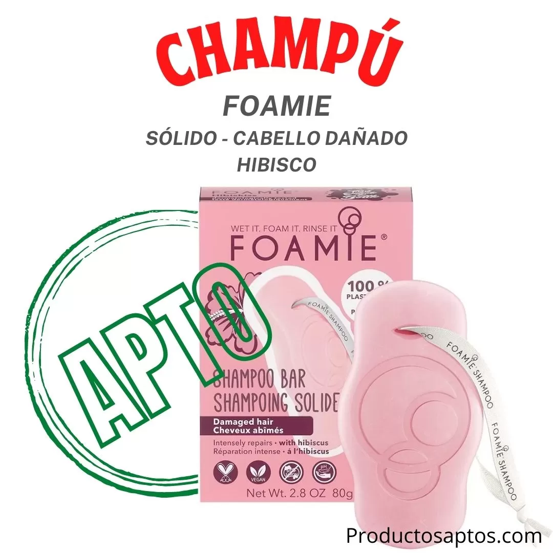 Champu Solido Cabello Danado Con Hibisco