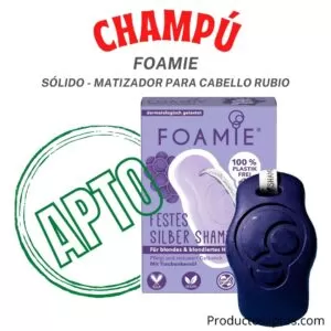 Champu Solido Matizador Cabello Rubio Foamie