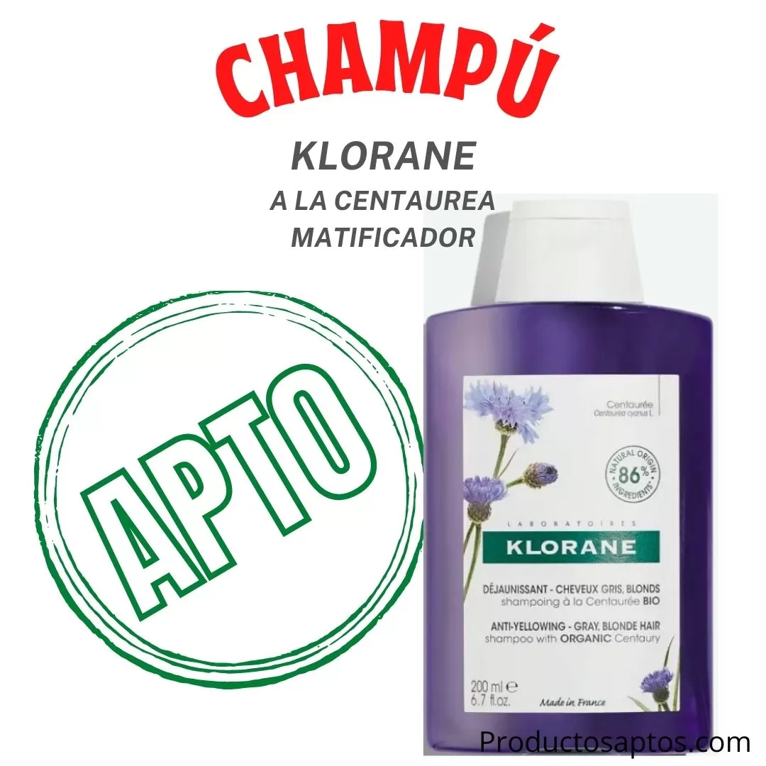 Champu A La Centaurea Matificador Klorane